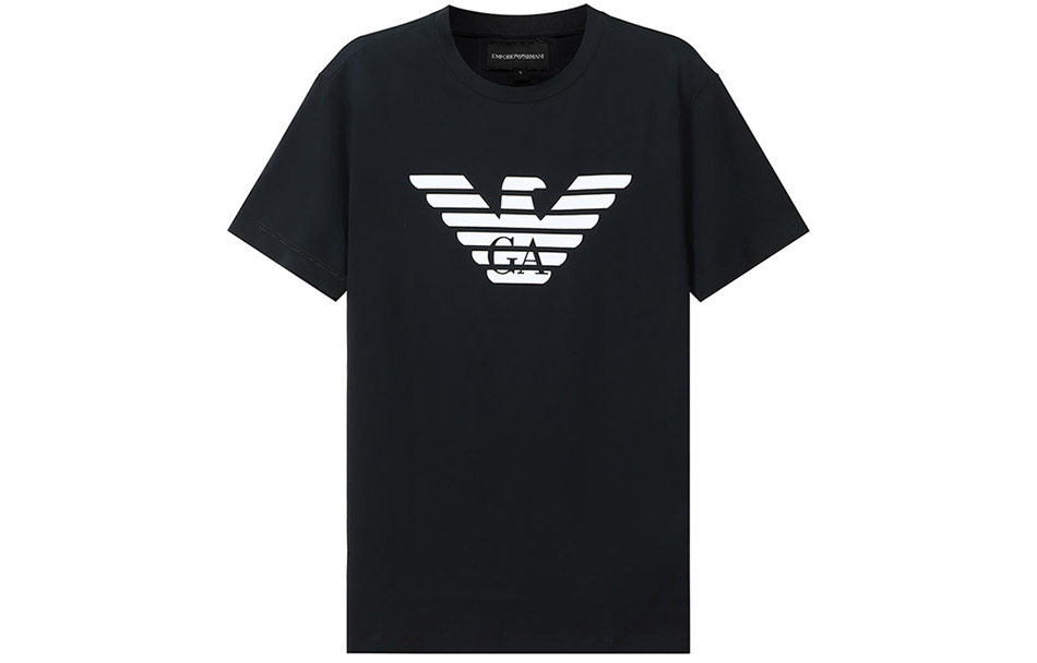 Футболка из пима-джерси с логотипом EMPORIO ARMANI, Джаспер — фото 2
