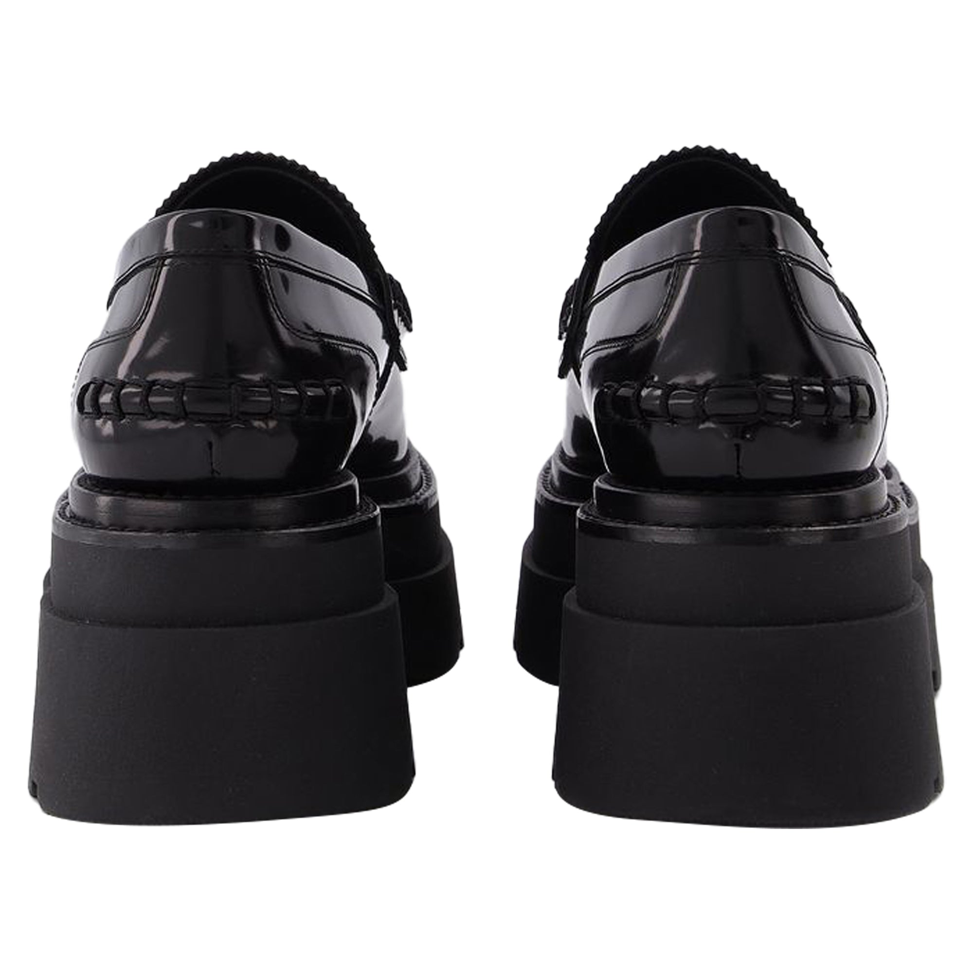 Картеры 75 Платформенные лоферы из черной кожи Alexander Wang