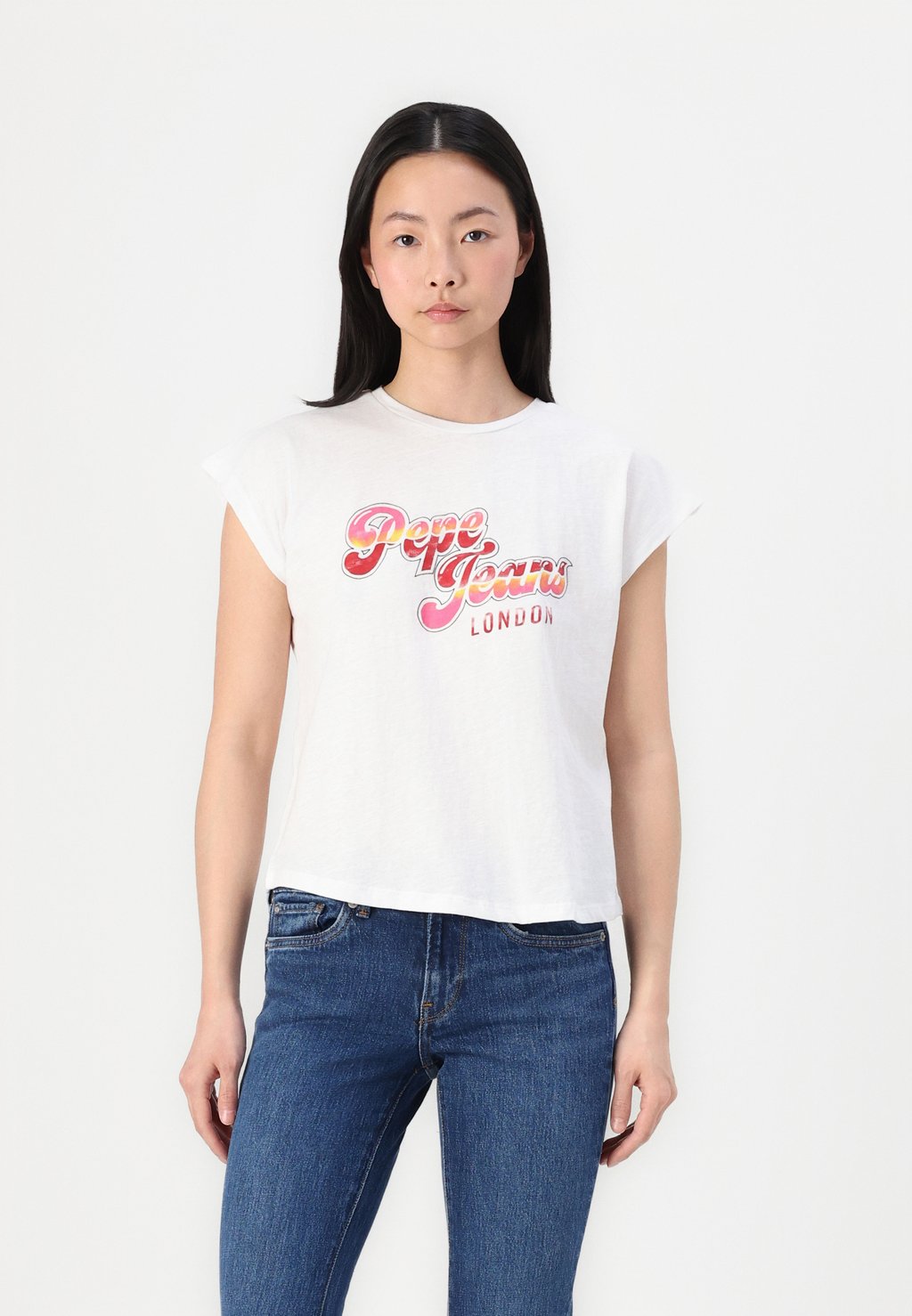 

Футболка с принтом ROSALIE Pepe Jeans, белый
