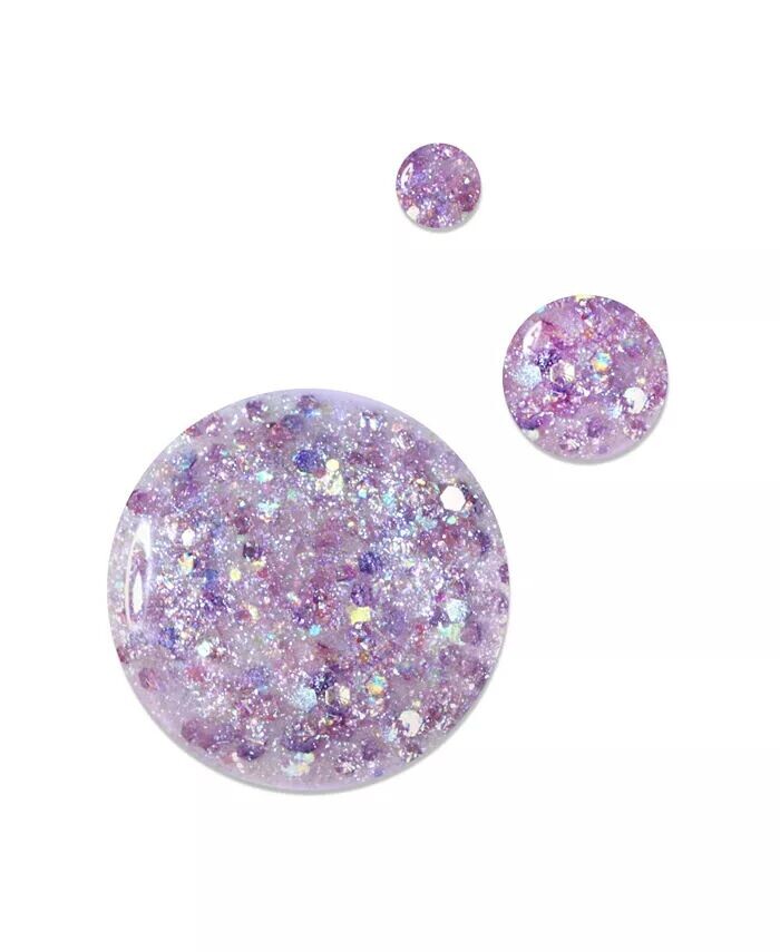 Лак для ногтей Lakur Enhanced Color, 0,4 унции Londontown, цвет Grape Fizz (holographic purple glitter, pearl, and multicolor confetti) — фото 2
