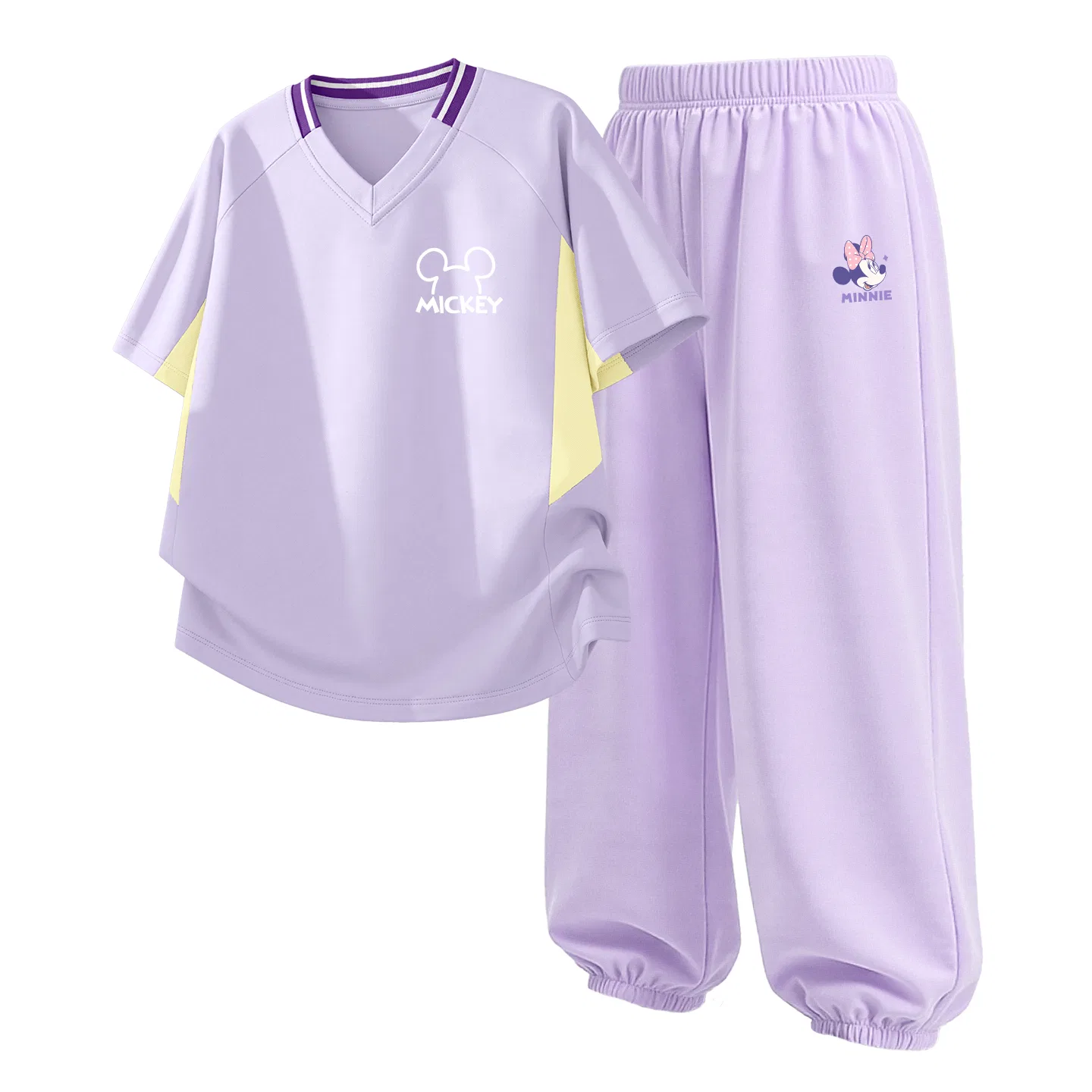 Детский спортивный костюм Casual Sportswear 2 Piece Set Disney, Thick Board Di Line K Purple+Dini Knot K Taro Purple