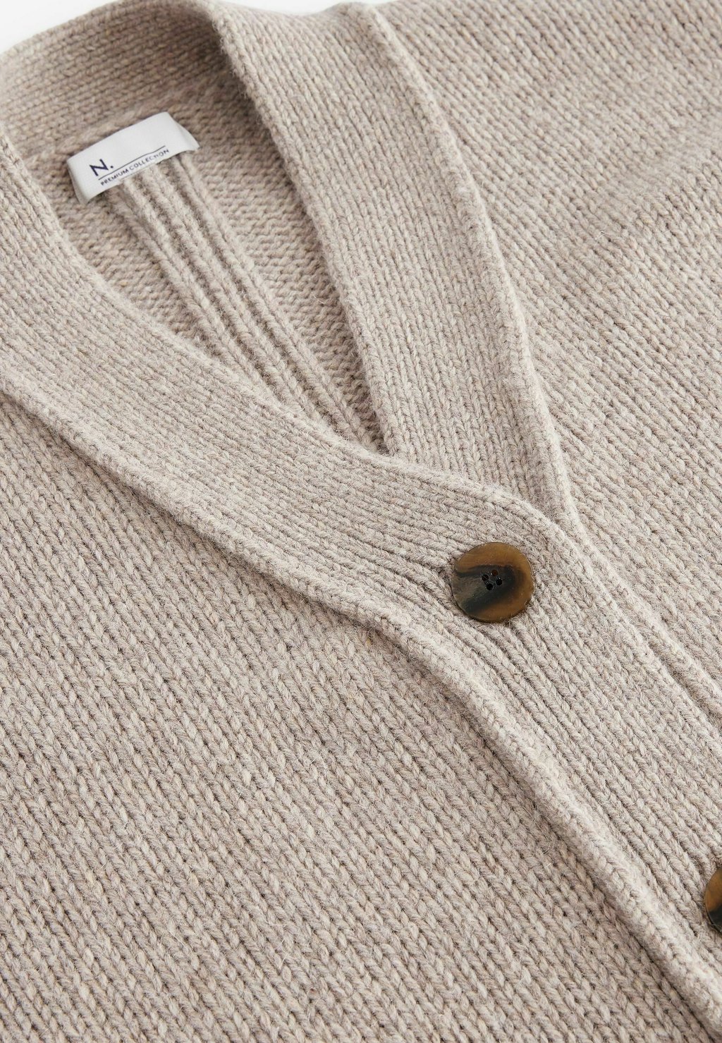 

Кардиган SOFT TOUCH POCKET FRONT BUTTON REGULAR FIT Next, бежевый