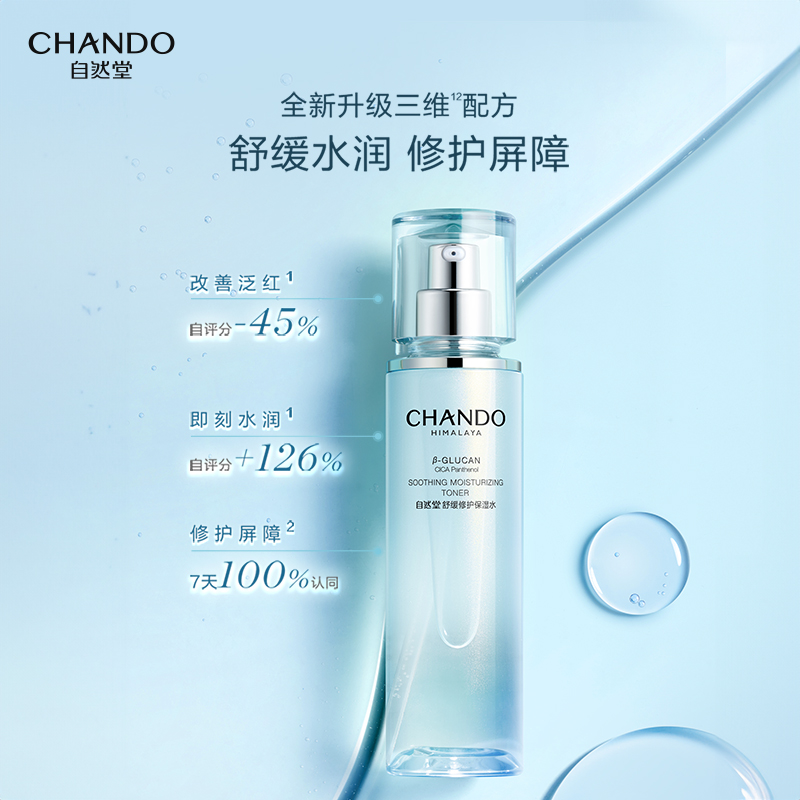 Тоник CHANDO — Тонер для чувствительной кожи Repairing Hydrating For Water, увлажняющий, успокаивающий и, 150 мл — фото 4