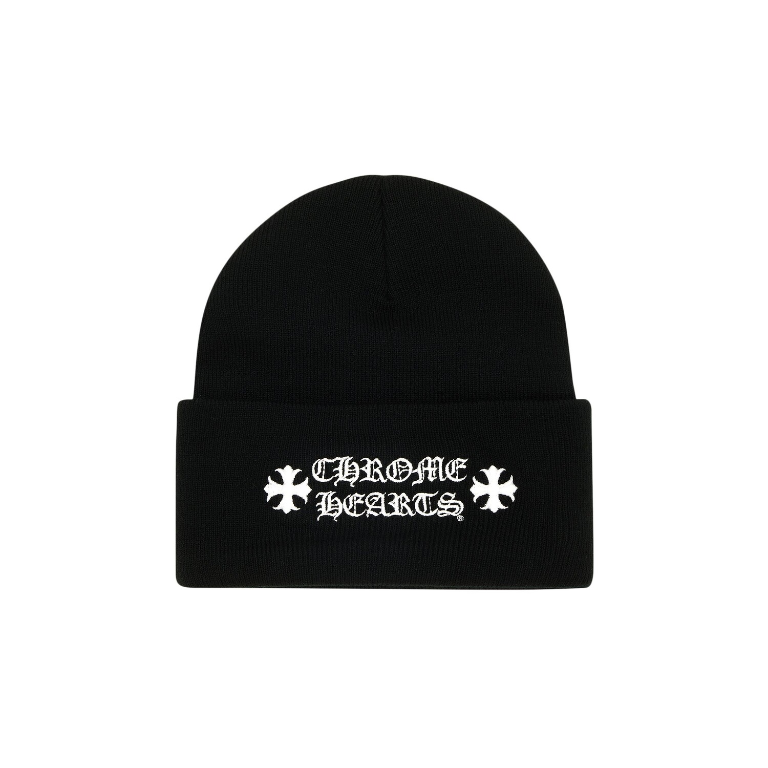 

Шапка-бини Chrome Hearts с логотипом, цвет Черный