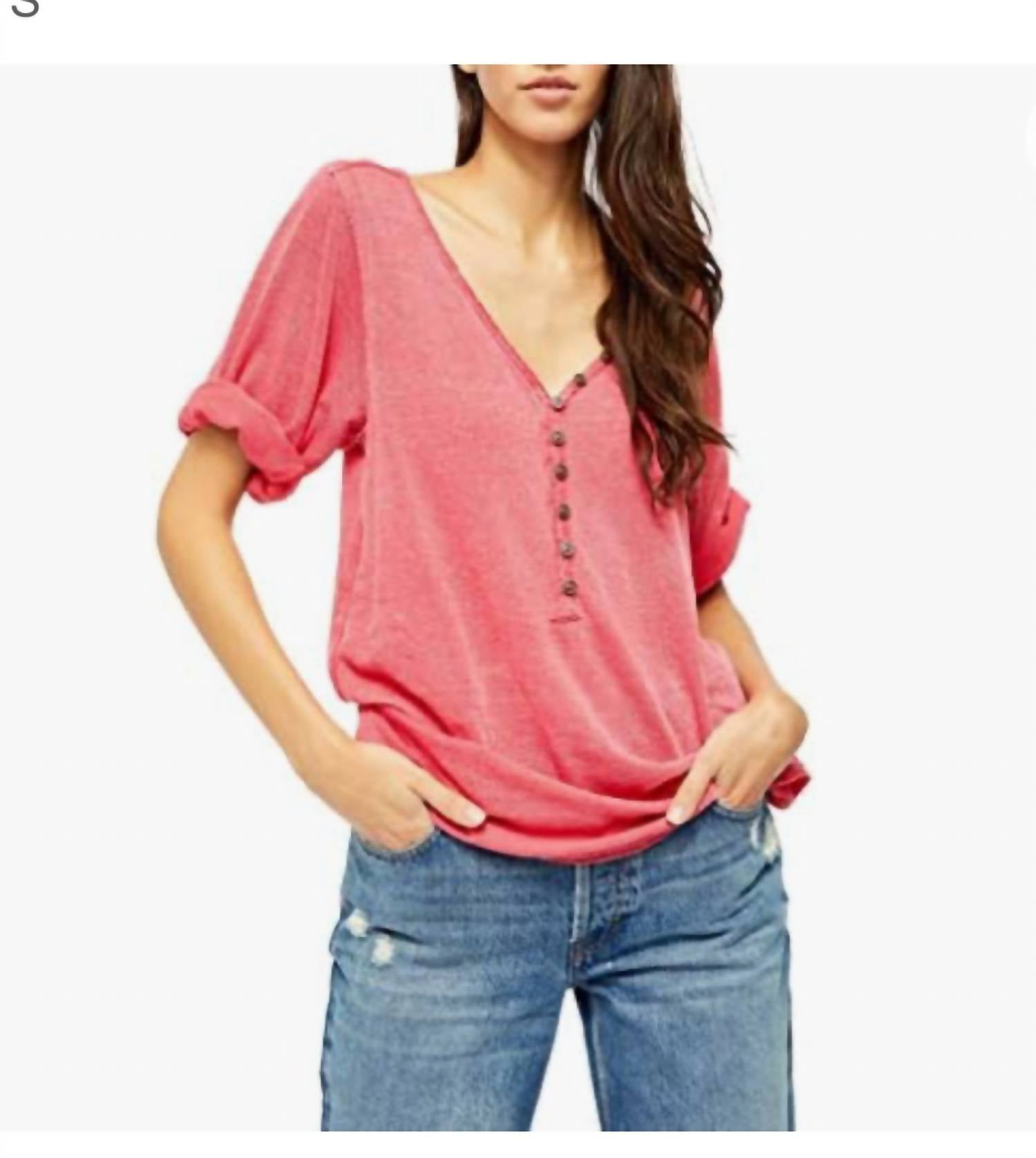 

Футболка женская Free People, розовый