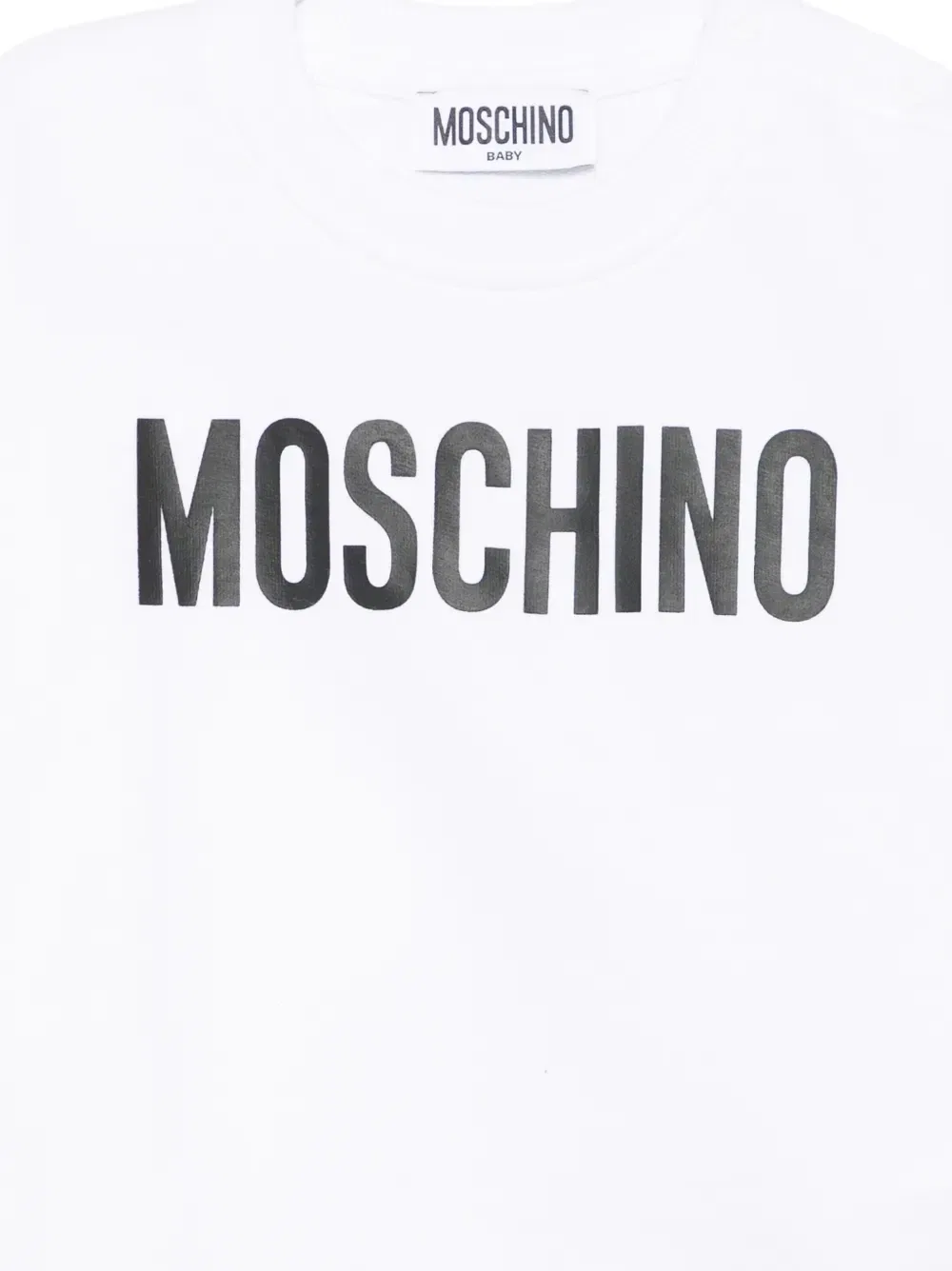 Свитшот с длинными рукавами Moschino Kids, белый — фото 3