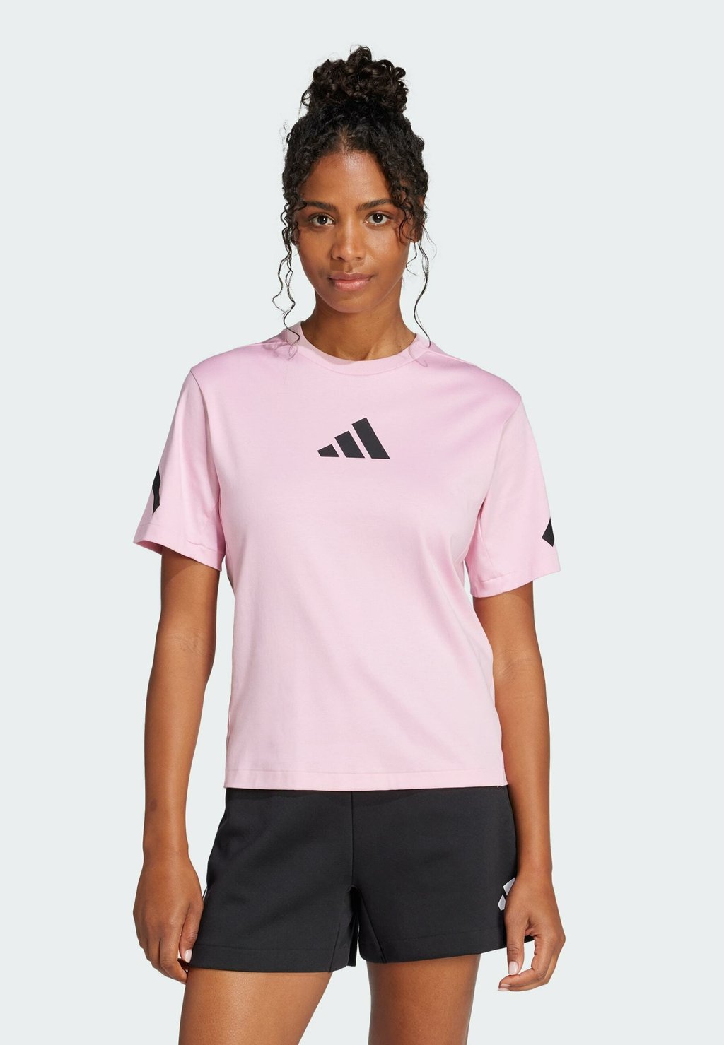 

Футболка с принтом TEE Adidas Sportswear, розовый