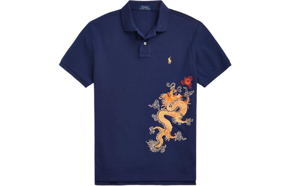 Футболка поло мужская SS24 глубокого кобальтового синего цвета Polo Ralph Lauren — фото 2