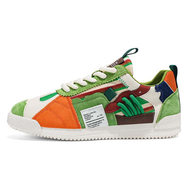 

Wooden Rabbit Амортизирующие, износостойкие, дышащие, увеличивающие рост мужские кеды лоу-топ повседневные фруктово-зеленые, цвет Fruit Green