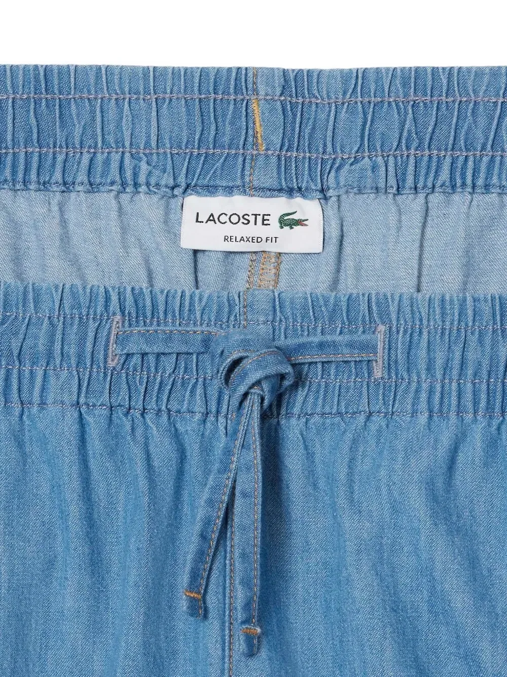 Шорты на шнуровке с эластичным поясом Lacoste, синий — фото 4