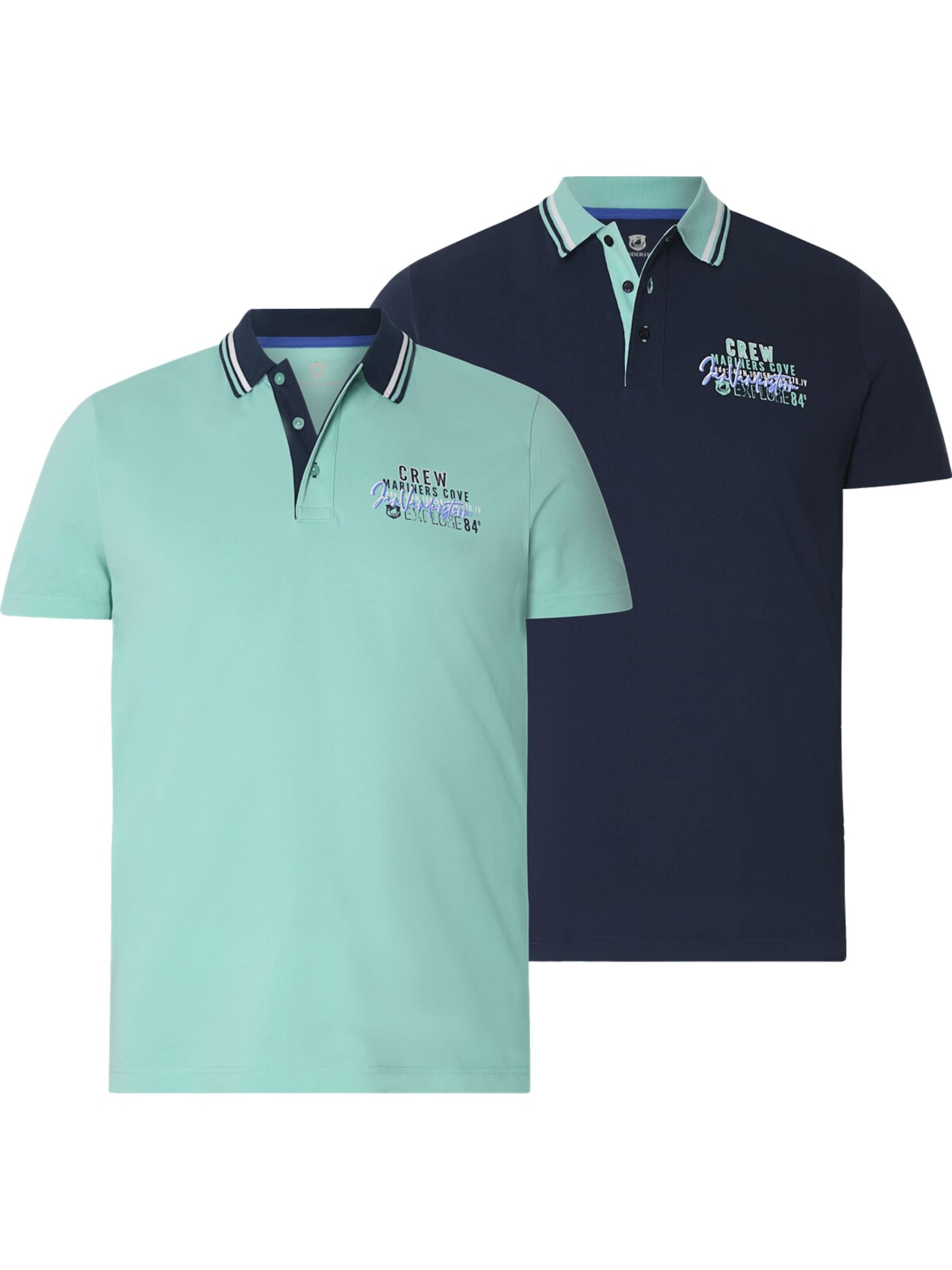 

Jan Vanderstorm Футболка 'Teofil' в цвете морской волны, бирюзовая