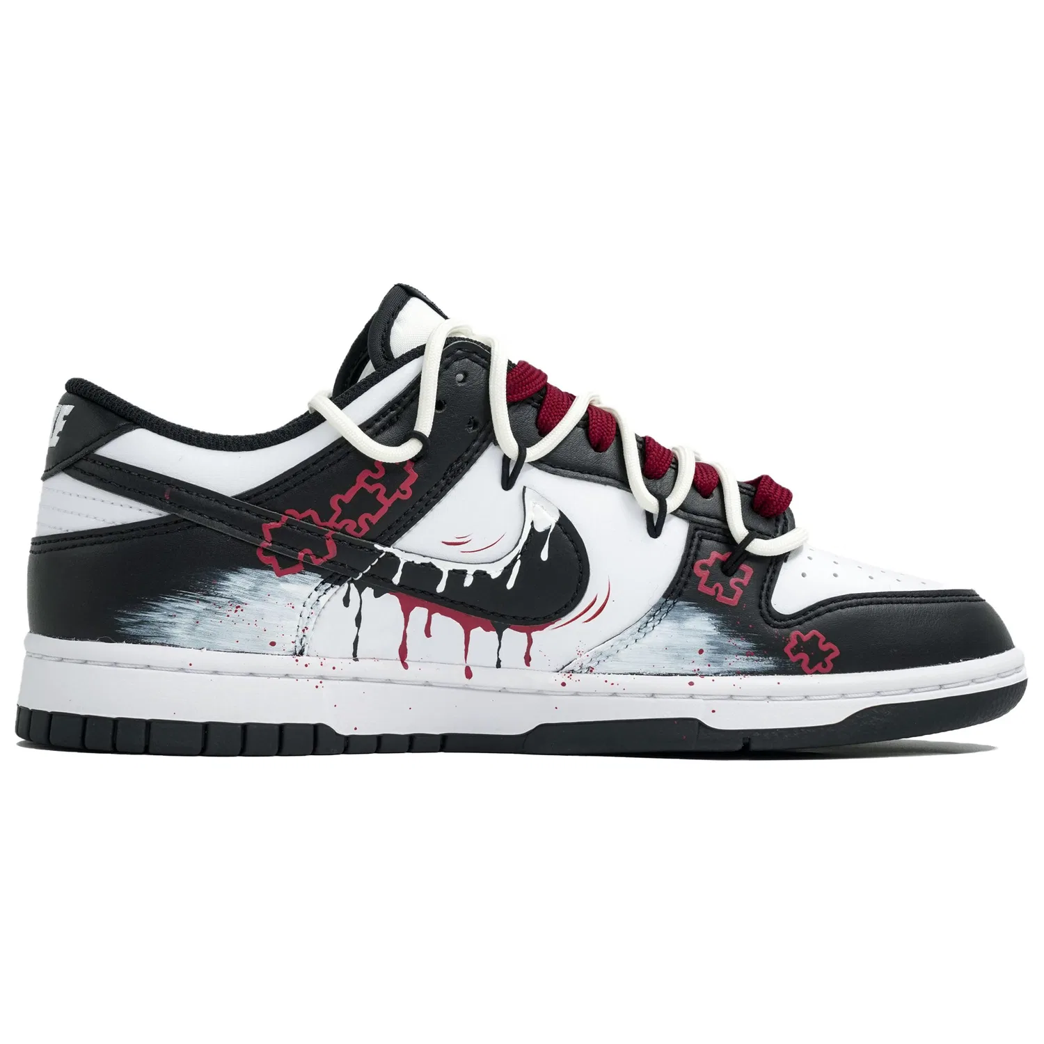 Кроссовки Nike Dunk Retro Black Red — фото 4