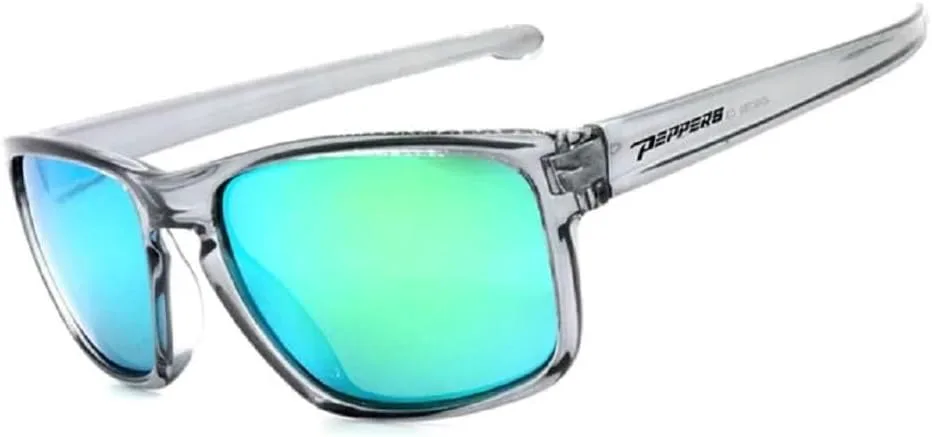 

Солнцезащитные очки Generic Peppers High Tide в серой оправе с коричневыми поляризованными линзами и зеленым зеркальным покрытием, Brown Polarized With Green Mirror