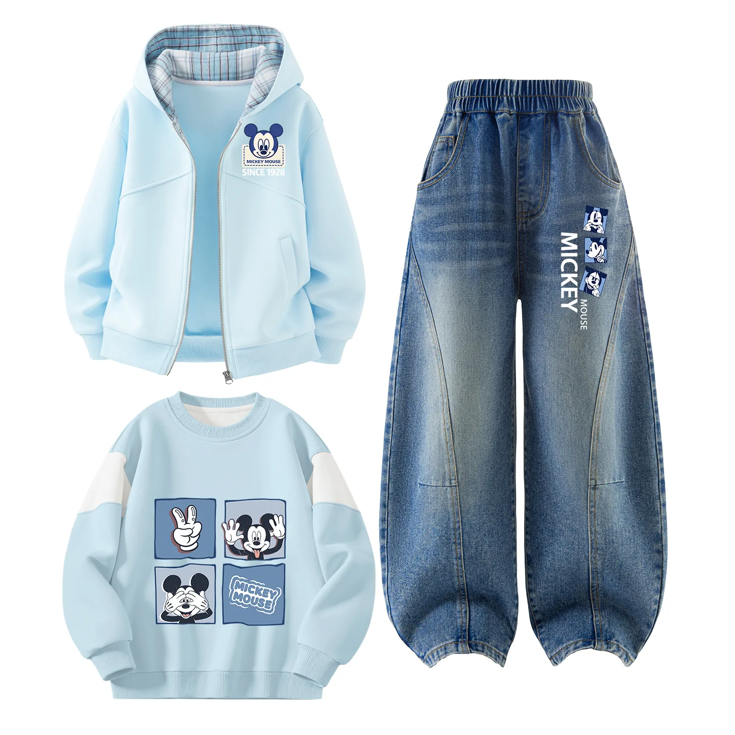 Детский спортивный комплект из 3 предметов Disney, Astronaut K Pudding Blue+Astronaut K Denim Blue+Cosmic Pudding Blue — фото 3