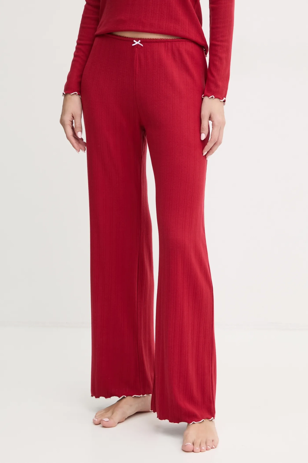 

Пижамные штаны Abercrombie & Fitch, гранатовый, Красный, Пижамные штаны Abercrombie & Fitch, гранатовый