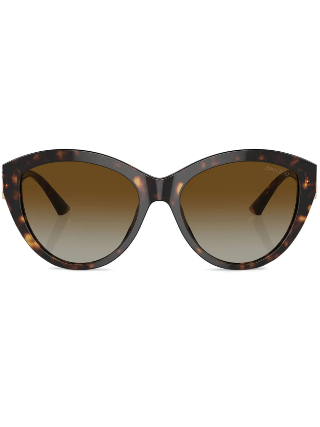 

Jimmy Choo Eyewear солнцезащитные очки в круглой оправе, коричневый