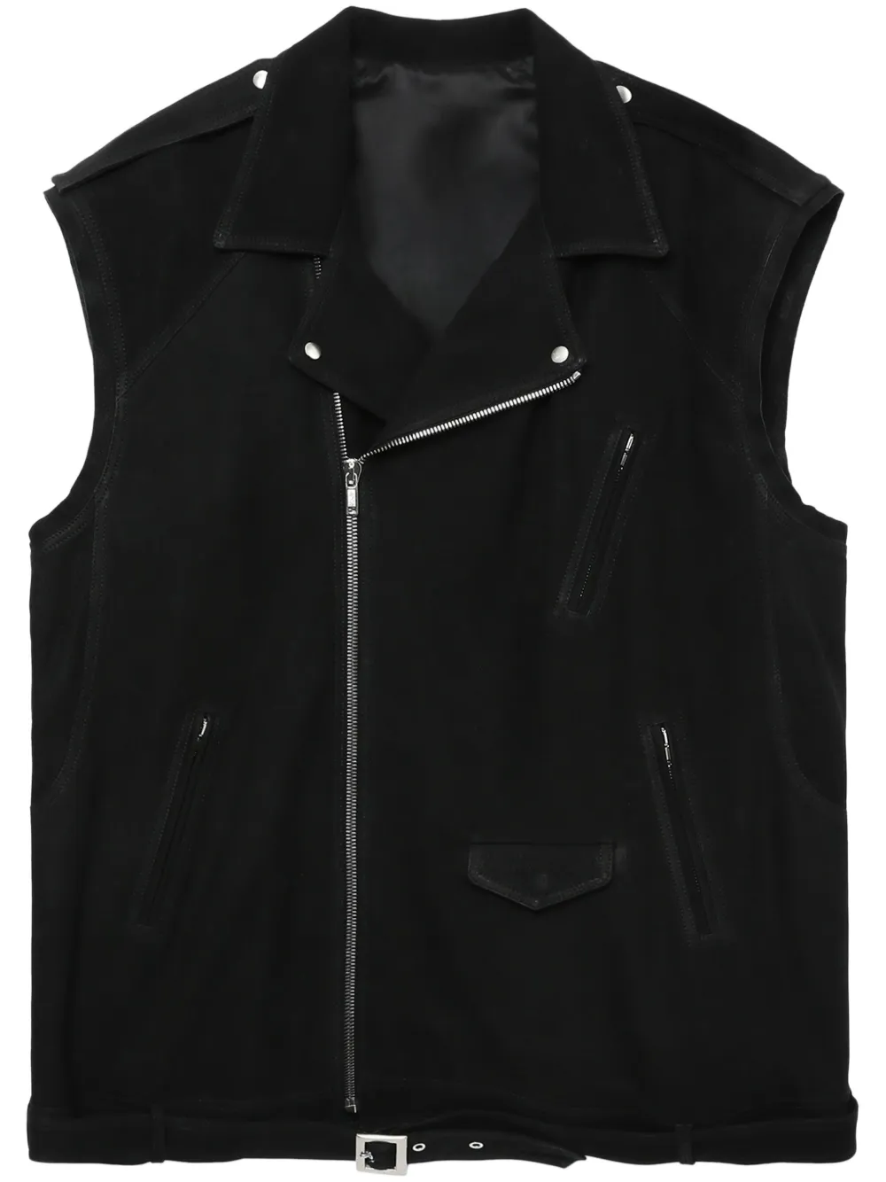 

Байкерская куртка без рукавов Rick Owens, черный