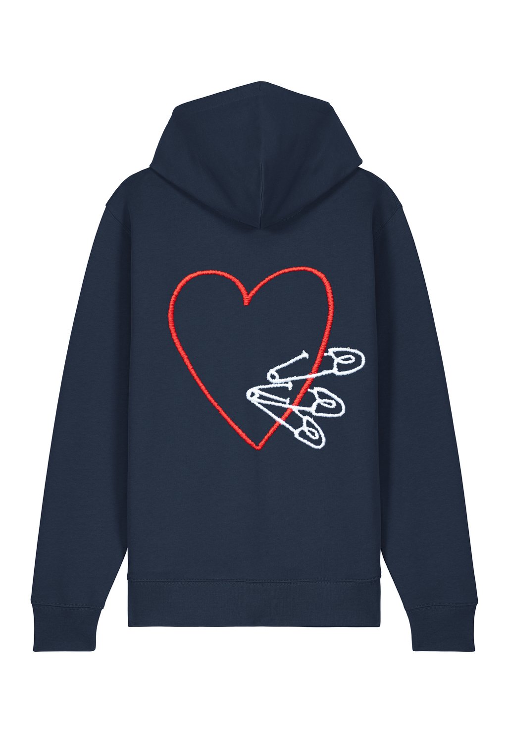 

Толстовка на молнии PINS BACK EMBROIDERY Mira Paris, темно-синий