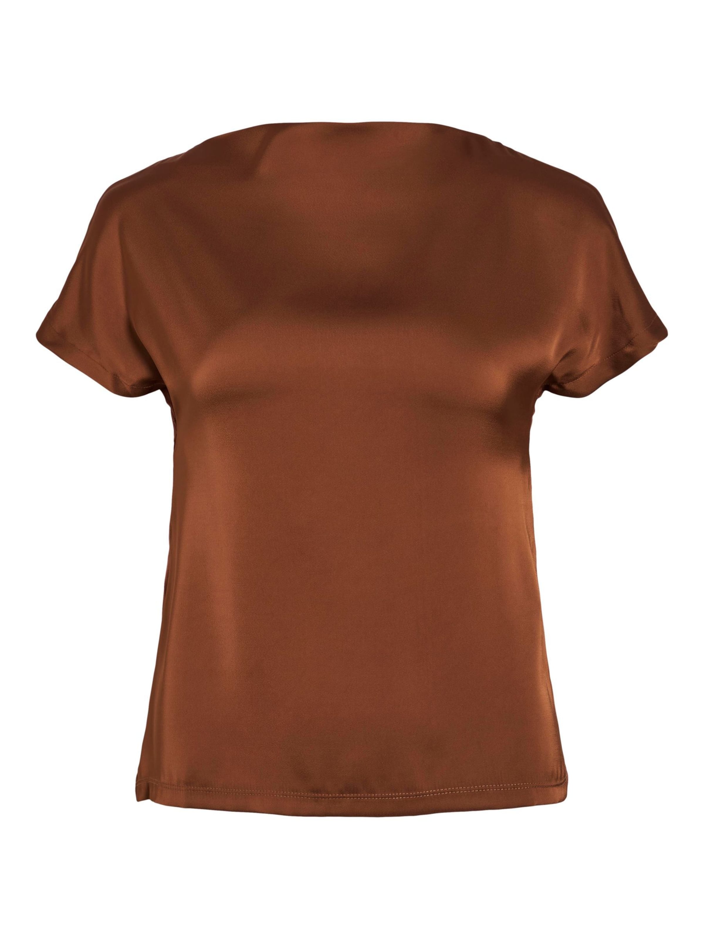 

VILA Футболка 'Ellette' в коричневом цвете