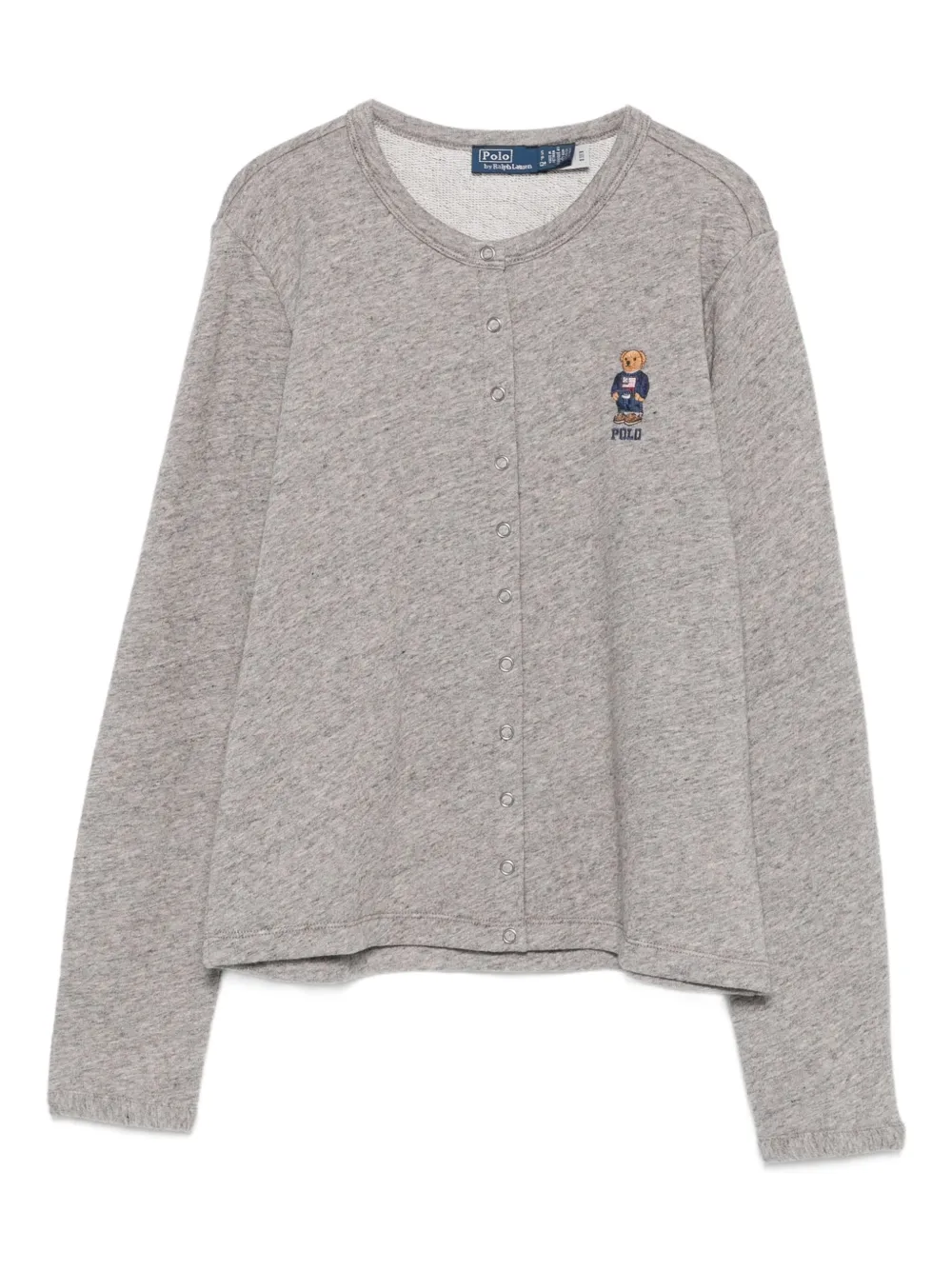 

Кардиган с вышивкой и длинными рукавами POLO RALPH LAUREN, серый