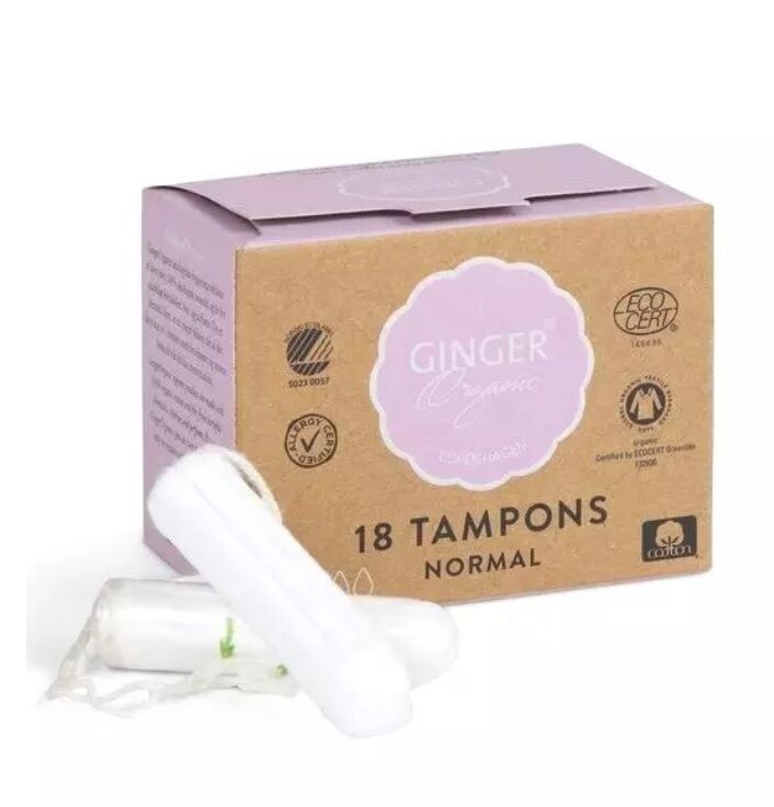 

Ginger Organic Normal гигиенические тампоны, 18 шт.