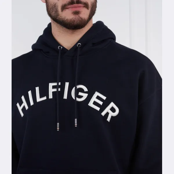 Hilfiger арочная толстовка стандартного кроя Tommy Hilfiger, синий — фото 4