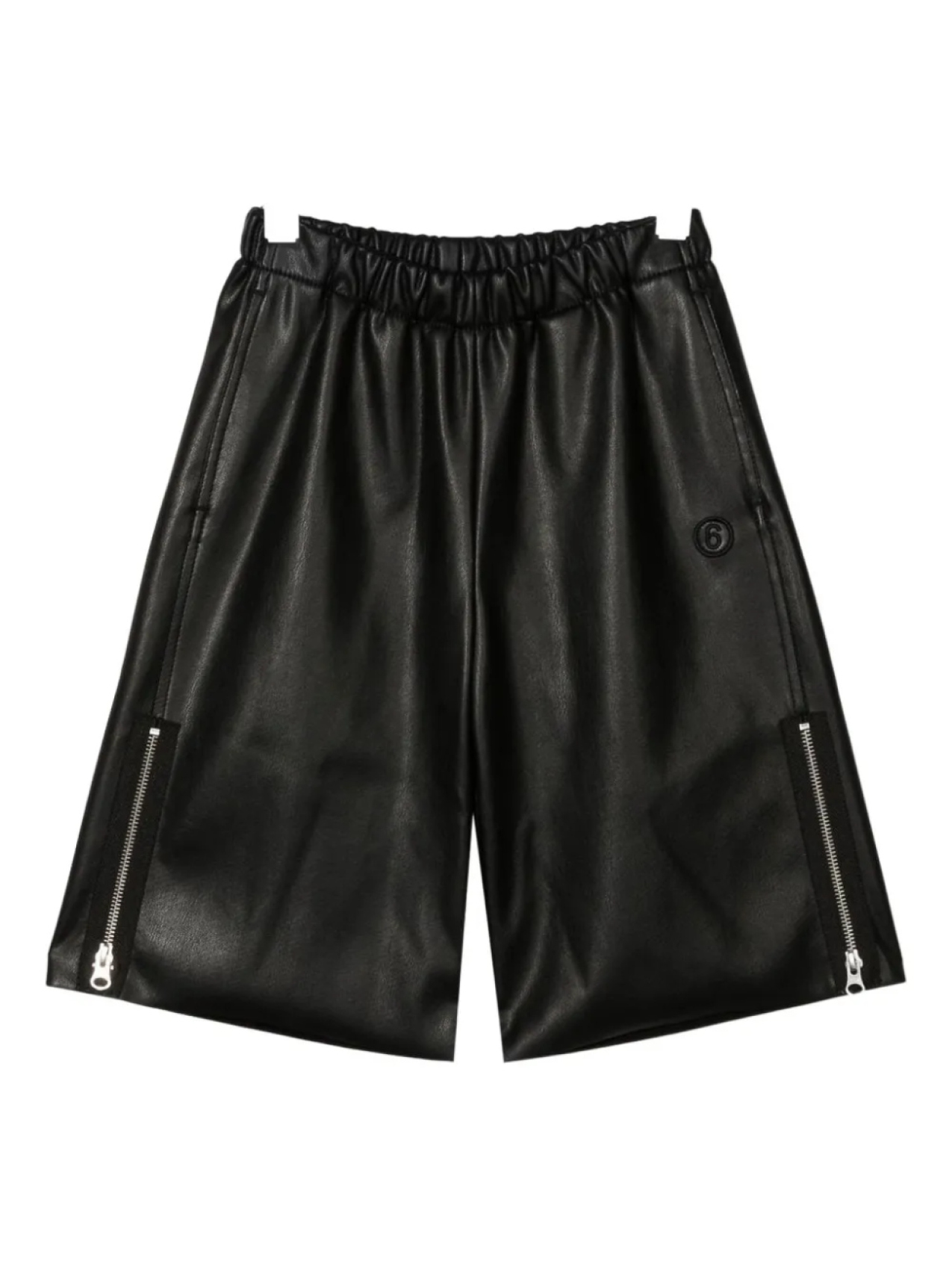 

MM6 Maison Margiela Kids шорты с эластичной талией и молнией, черный