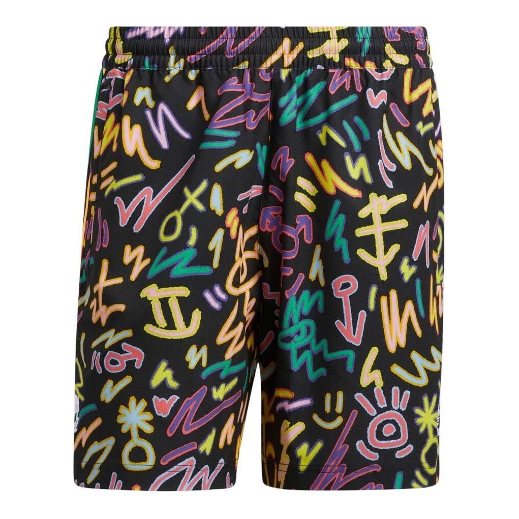 

Шорты Men's adidas Graffiti Full Print Sports Shorts Black HC3087
