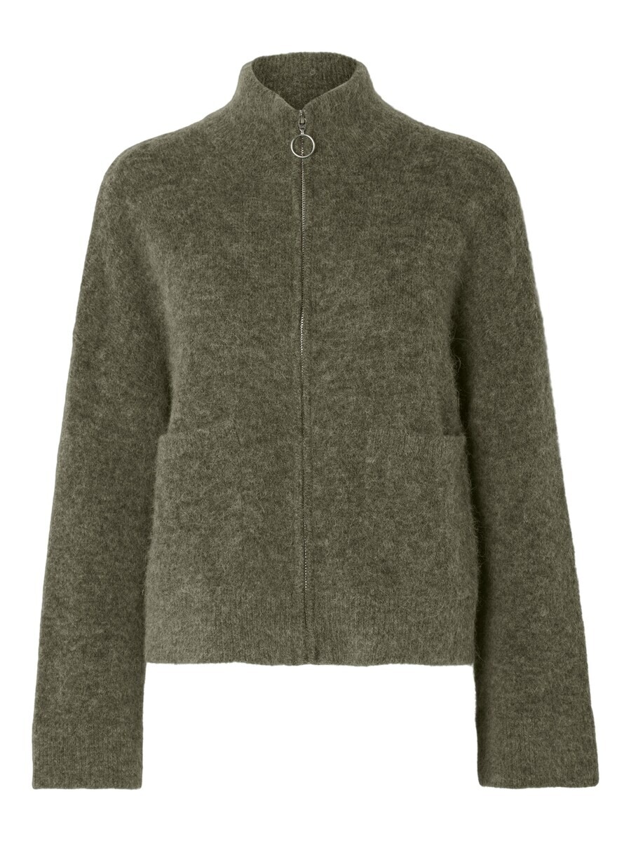 

Кардиган SELECTED FEMME Knit Cardigan SLFSia Ras, пятнистый зеленый