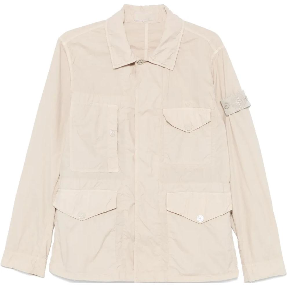 

Призрачная куртка STONE ISLAND, светло-бежевый