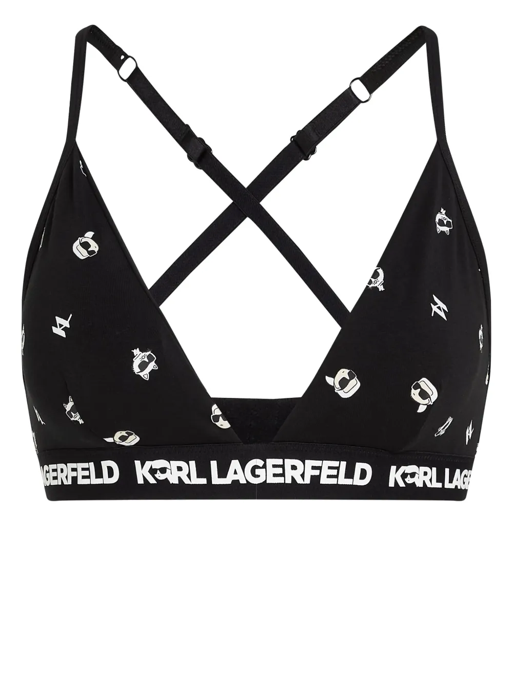 

Бюстгальтер-бралетт Ikonik 2.0 KARL LAGERFELD, черный