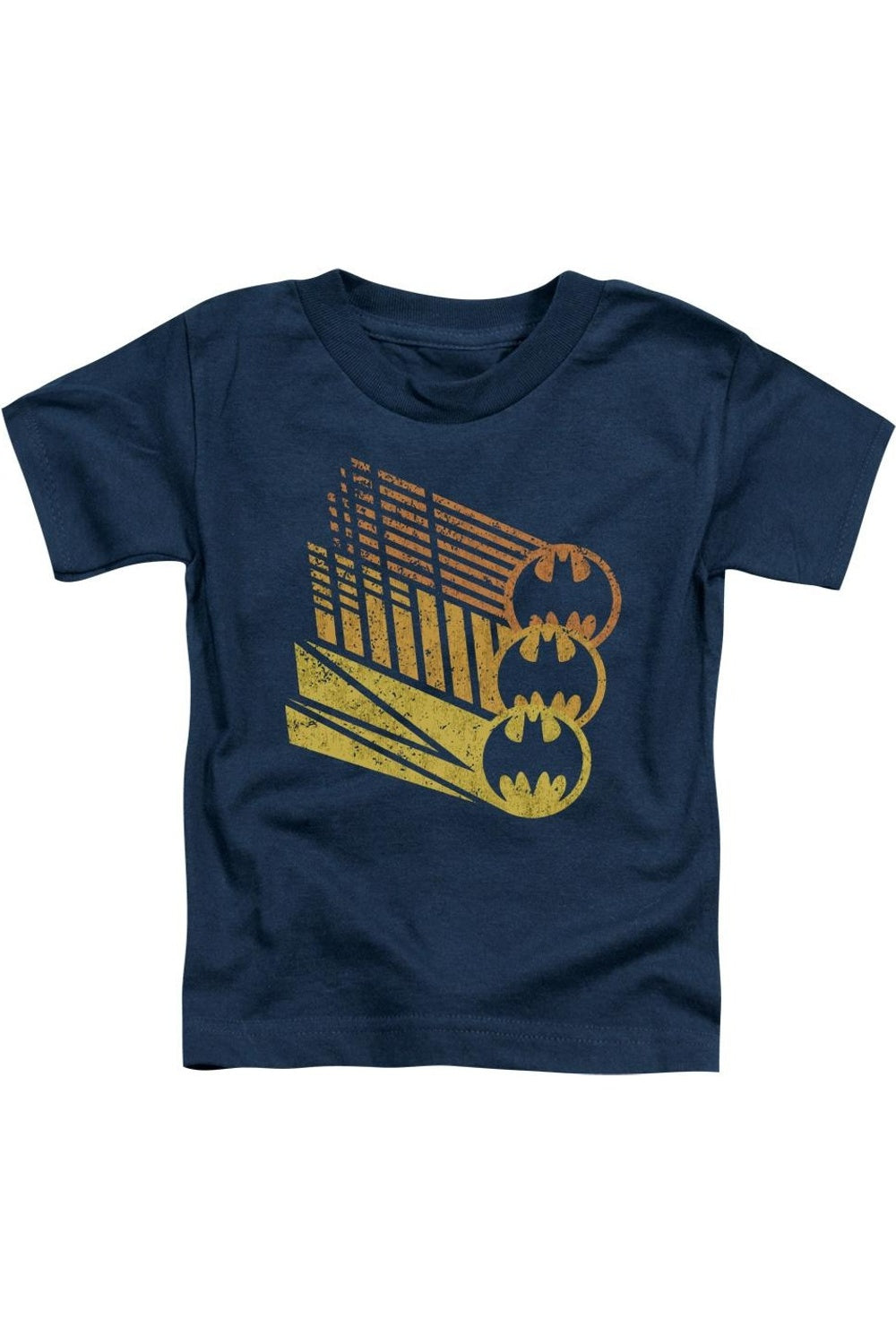

Футболка с коротким рукавом для малышей с изображением Бэт-сигнала Batman Gildan, темно-синий