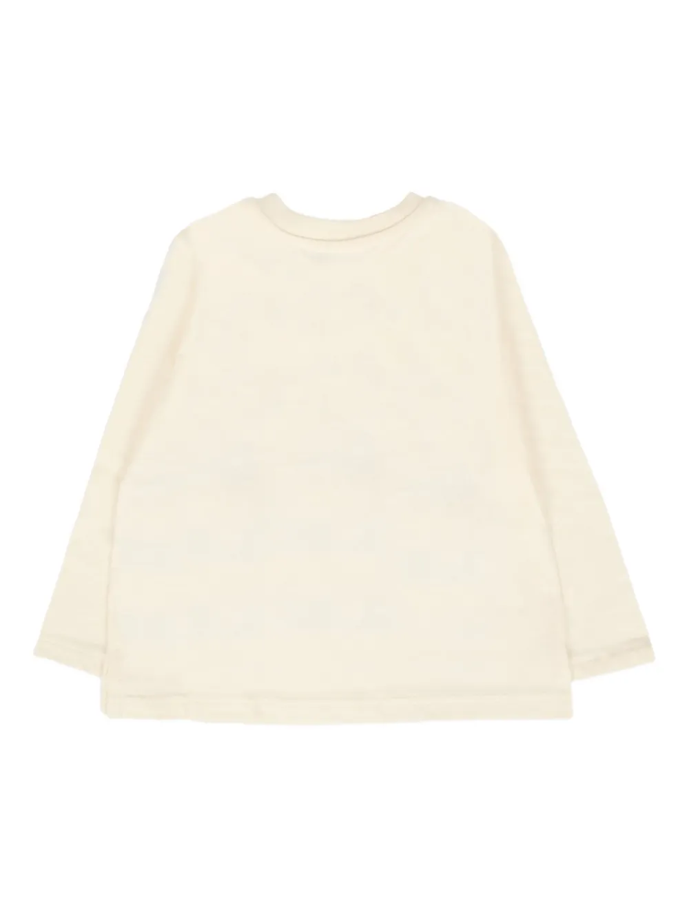 Футболка с длинными рукавами и принтом кота MSGM Kids, нейтральный — фото 2