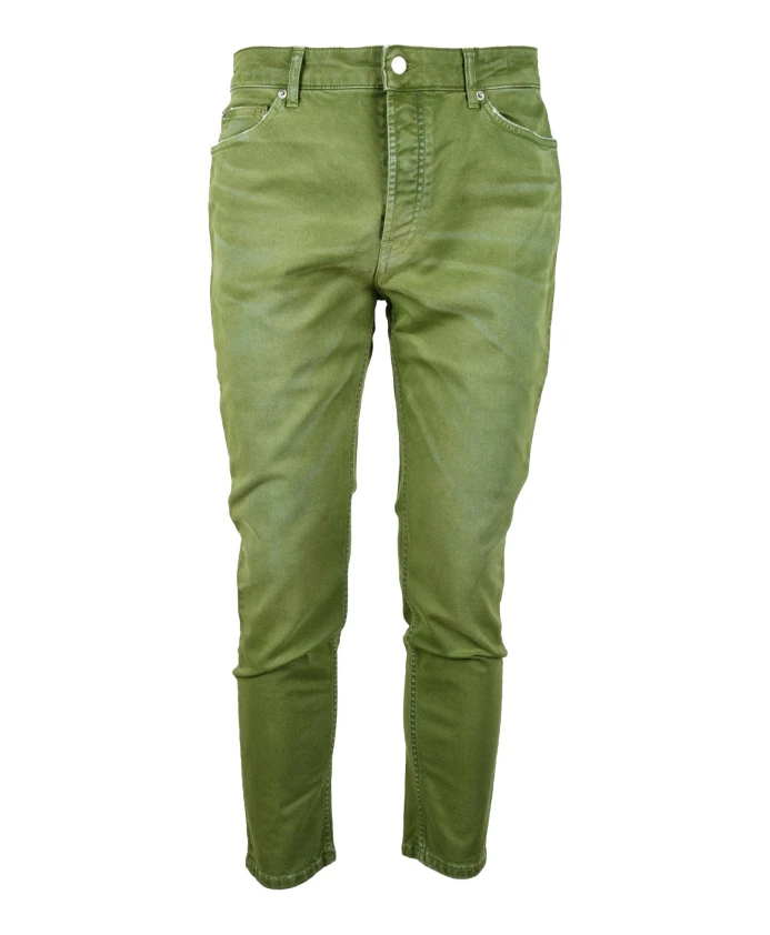 

Стильные джинсы из хлопка и резины Department Five, зеленый