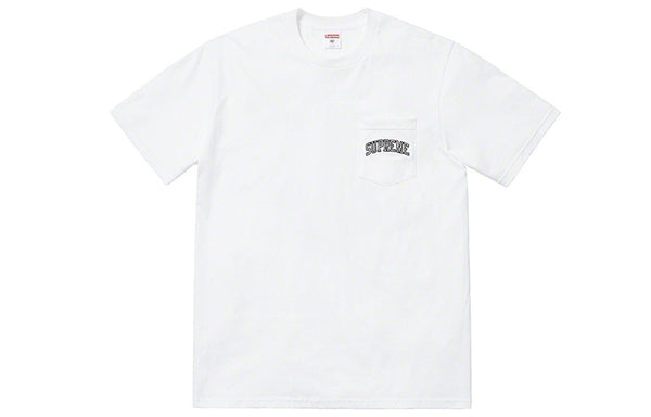 Футболка ss19 x nfl raiders 47 pocket tee crossover short sleeve white Supreme, белый — фото 2