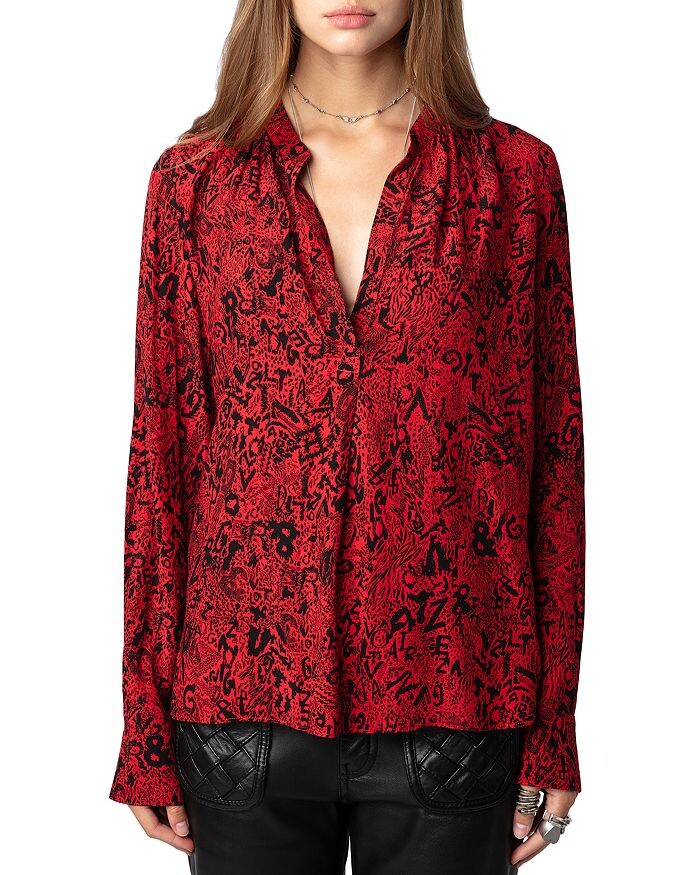 

Мягкая рубашка Zadig & Voltaire Tink, красный