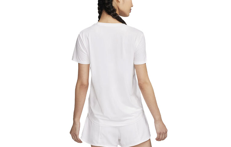 Женская футболка для бега One Classic Dri-FIT, белая Nike — фото 2