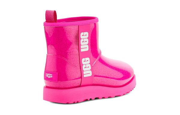 Зимние ботинки классические прозрачные мини Ugg, фиолетовый — фото 4