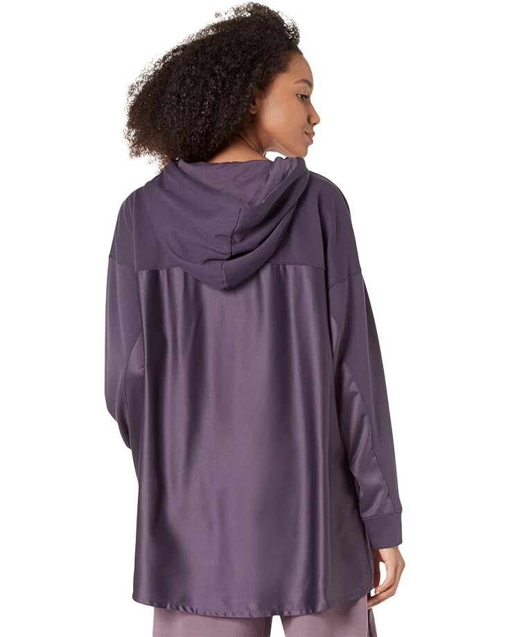 

Пуловер H Halston Long Sleeve Swing Back Hooded Pullover, цвет Nightshade