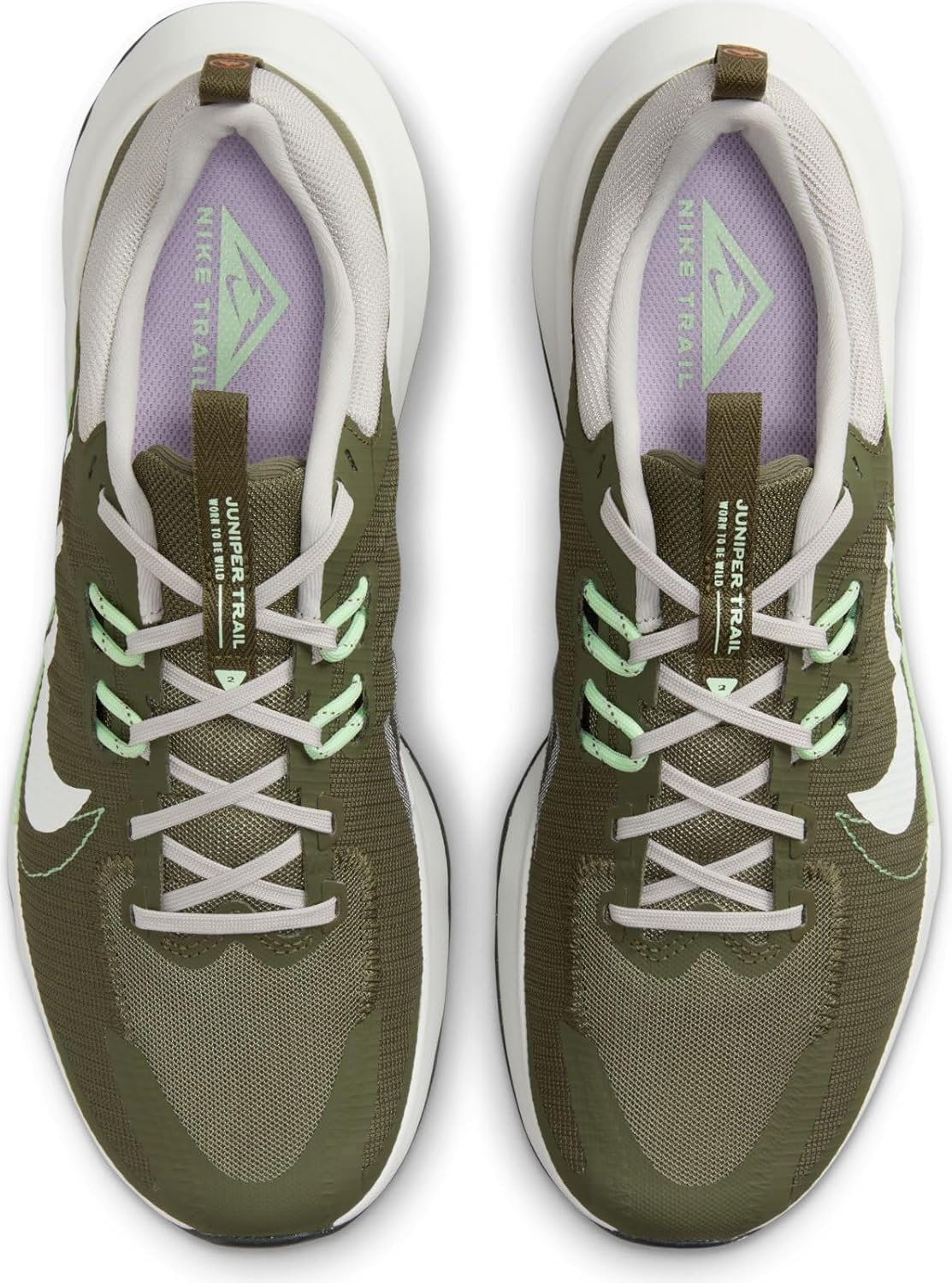Мужские кроссовки Nike Juniper Trail 2 Nn низкие, белый/оливковый — фото 4