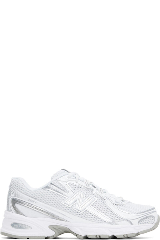 

Кроссовки 740 белого и серебристого цвета New Balance