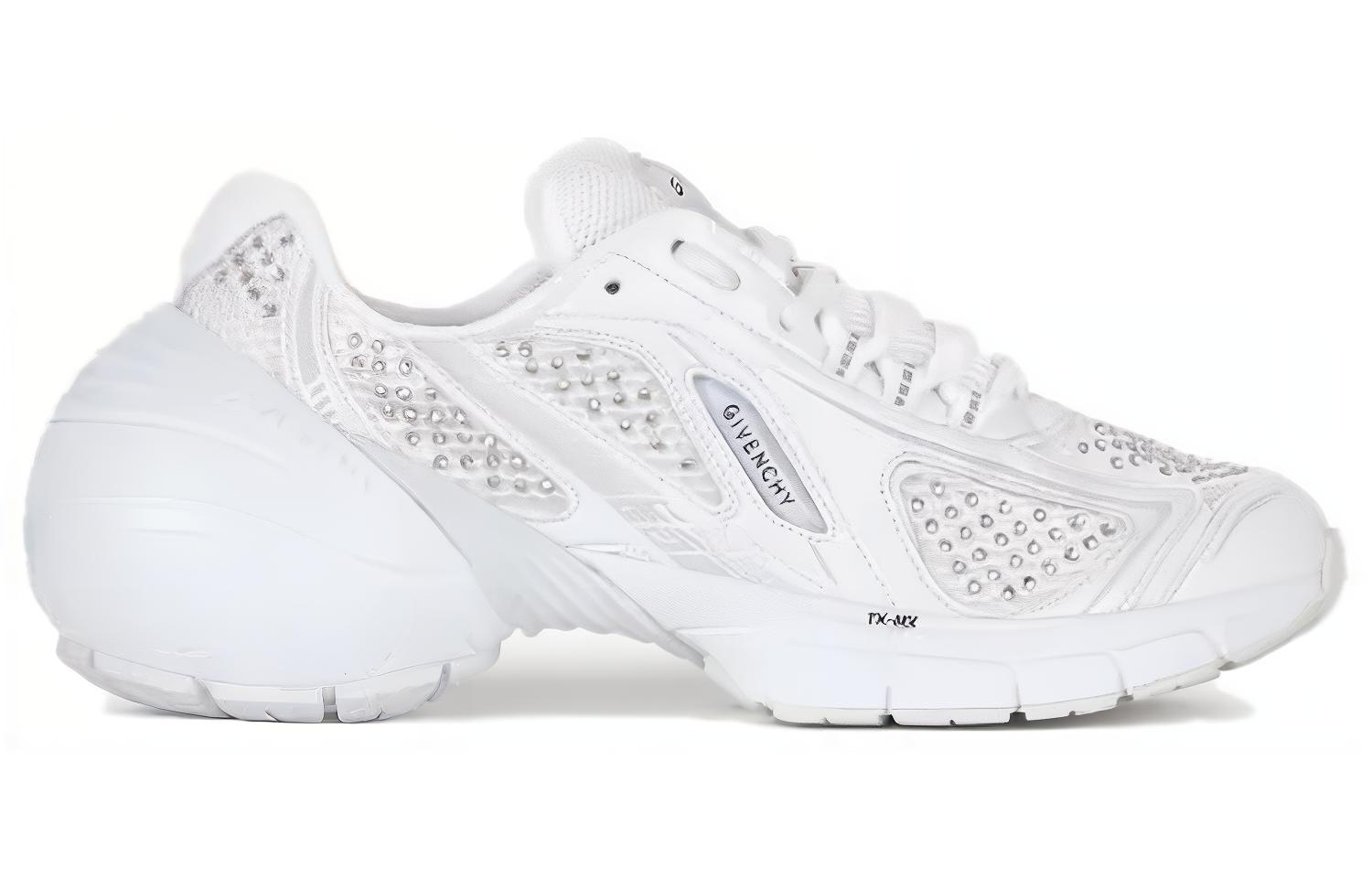 Дышащие низкие повседневные туфли Women's White Givenchy, Original Shoe Box Included — фото 3