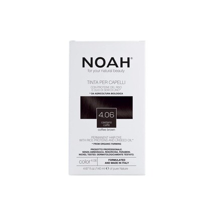 

Краска для волос № 4.06 Кофейно-коричневый 140мл, Noah
