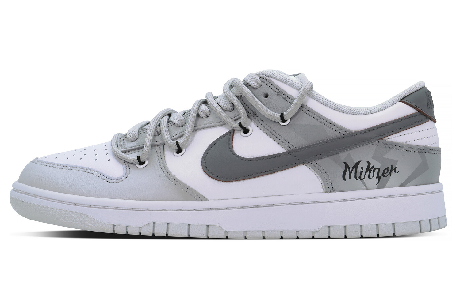 

Кроссовки Nike Dunk Skateboarding Shoes Unisex Low-top Grey/white, серый/белый