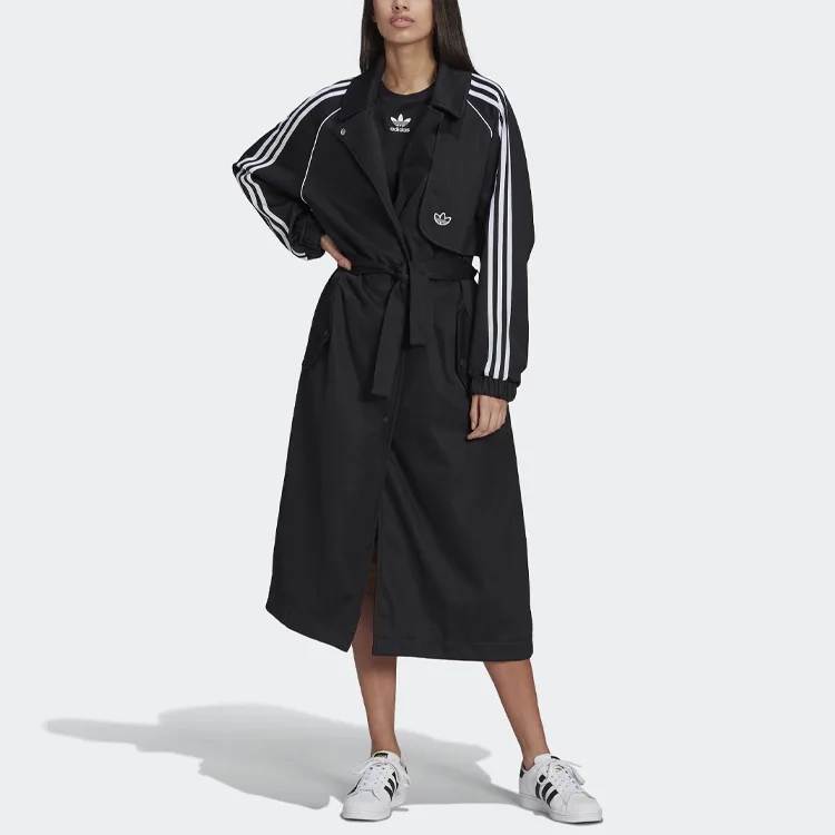 Adidas Originals Тренч PRIMEBLUE для женщин черный — фото 4
