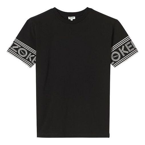 

Футболка Men's KENZO Cuff Logo Cotton Short Sleeve Black, черный