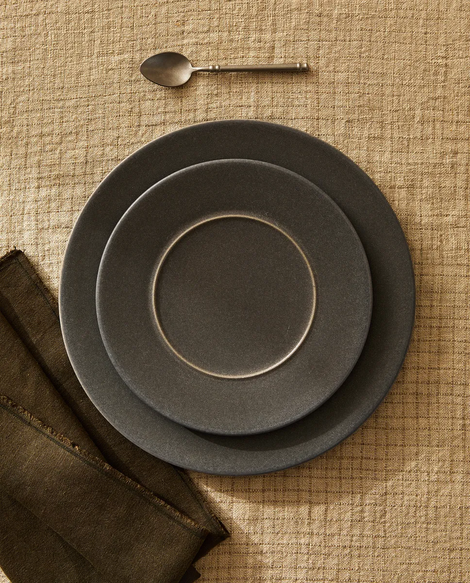 

Керамическая десертная тарелка Zara Home, черный