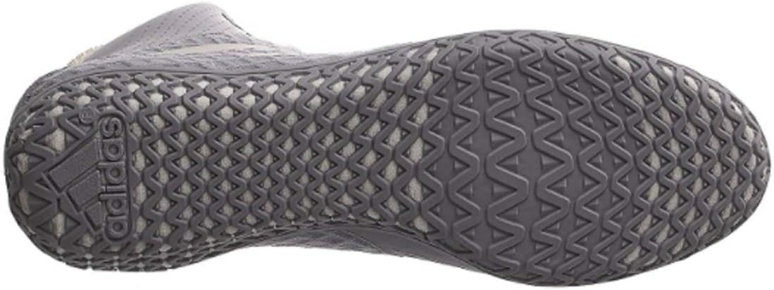 Борцовские кроссовки Adidas Mat Wizard 4, белый/золотой — фото 3