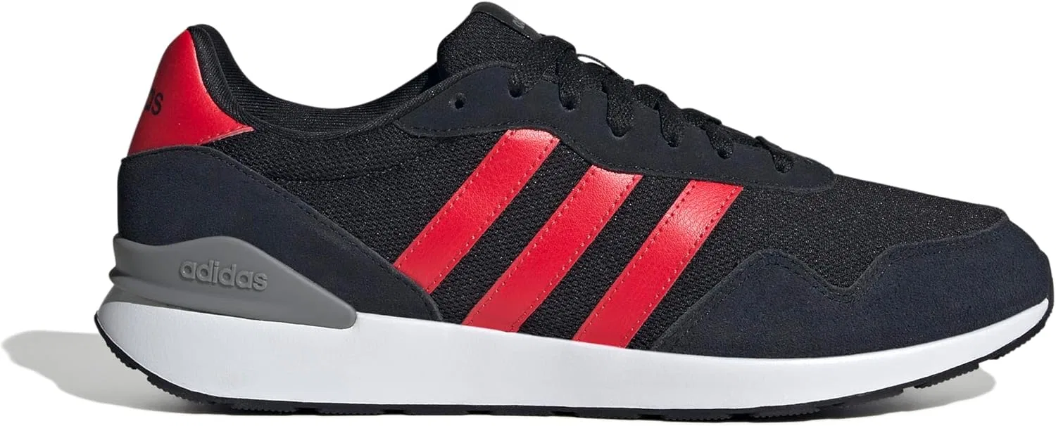 Мужские кроссовки Adidas Run 60s 4.0, Core Black Pure Ruby Grey Three — фото 2