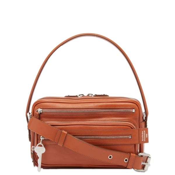 

Сумка из кожи Camero маленькая Acne Studios, цвет cognac brown